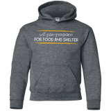 Sweatshirts Dark Heather / YS Pair Programming For Food And Shelter Youth Hoodie