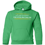 Sweatshirts Irish Green / YS Pair Programming For Food And Shelter Youth Hoodie