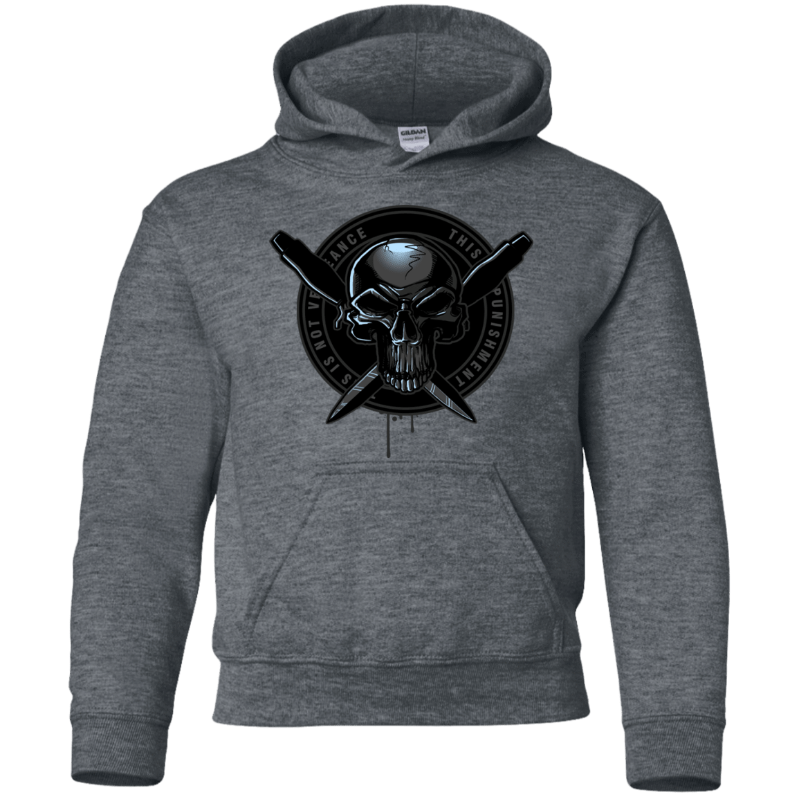 Sweatshirts Dark Heather / YS Pale Rider Youth Hoodie