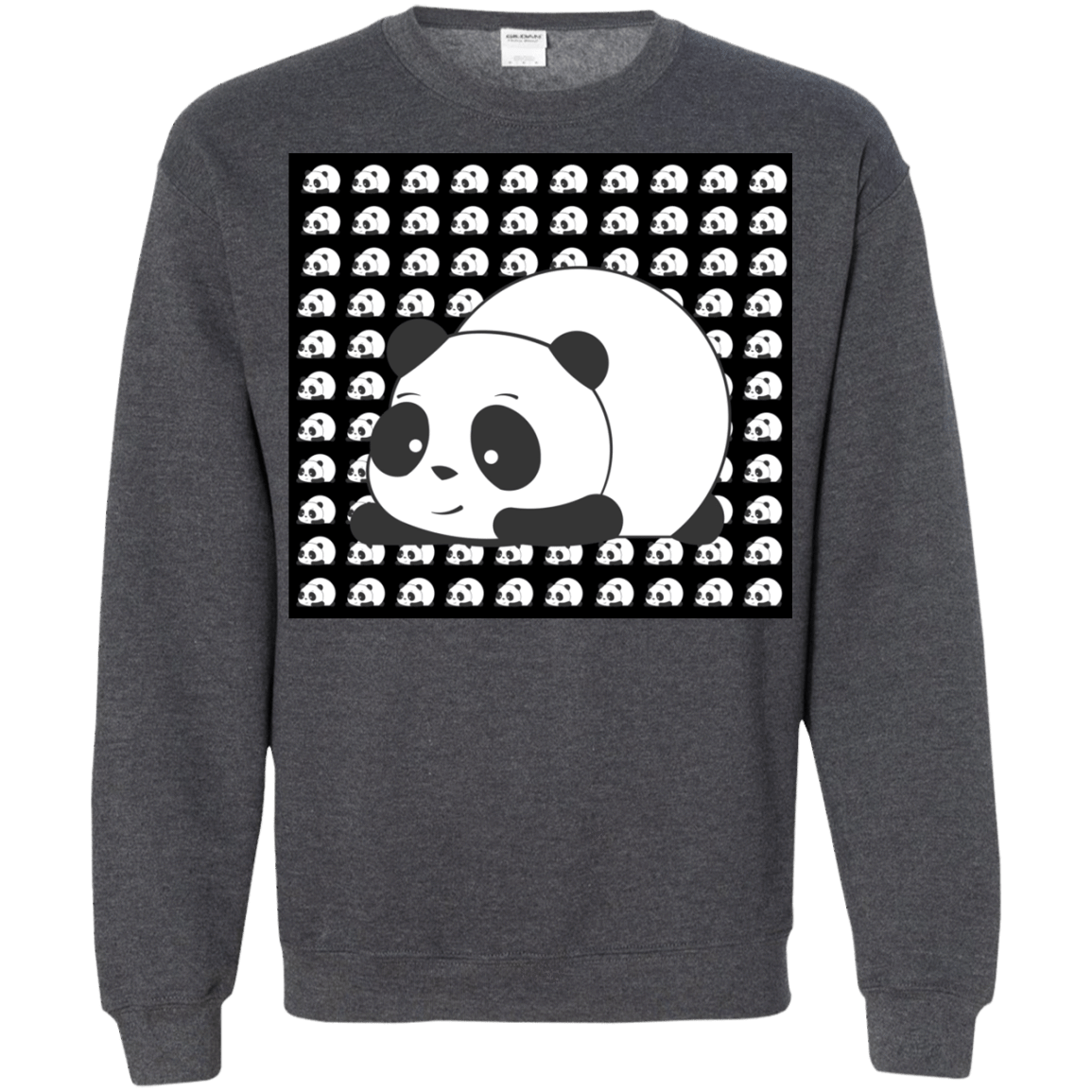 Sweatshirts Dark Heather / S Panda Crewneck Sweatshirt