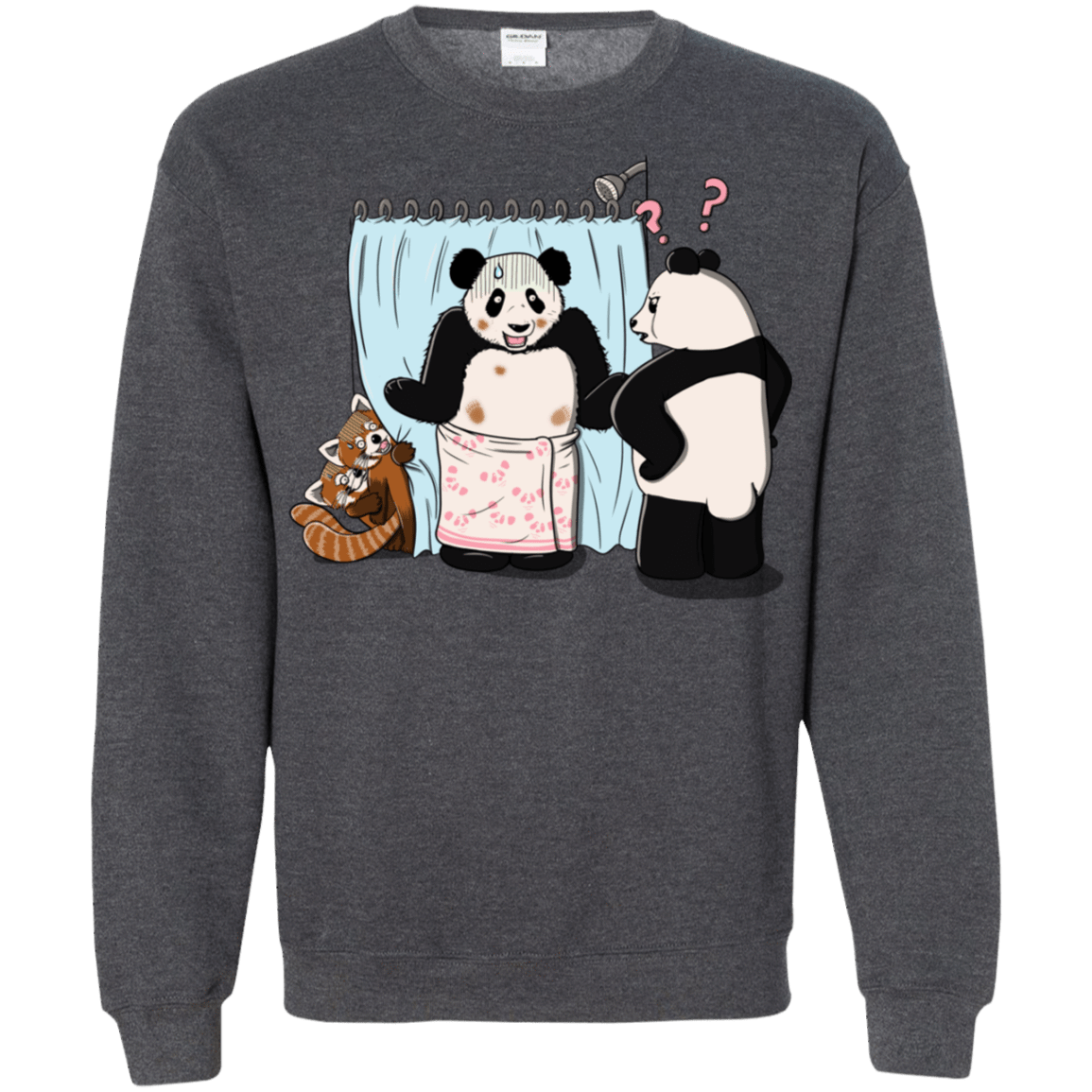 Sweatshirts Dark Heather / S Panda Infidelity Crewneck Sweatshirt