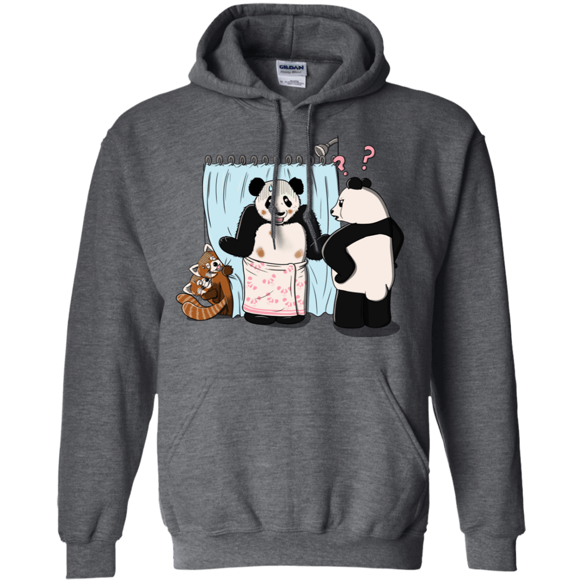 Sweatshirts Dark Heather / S Panda Infidelity Pullover Hoodie