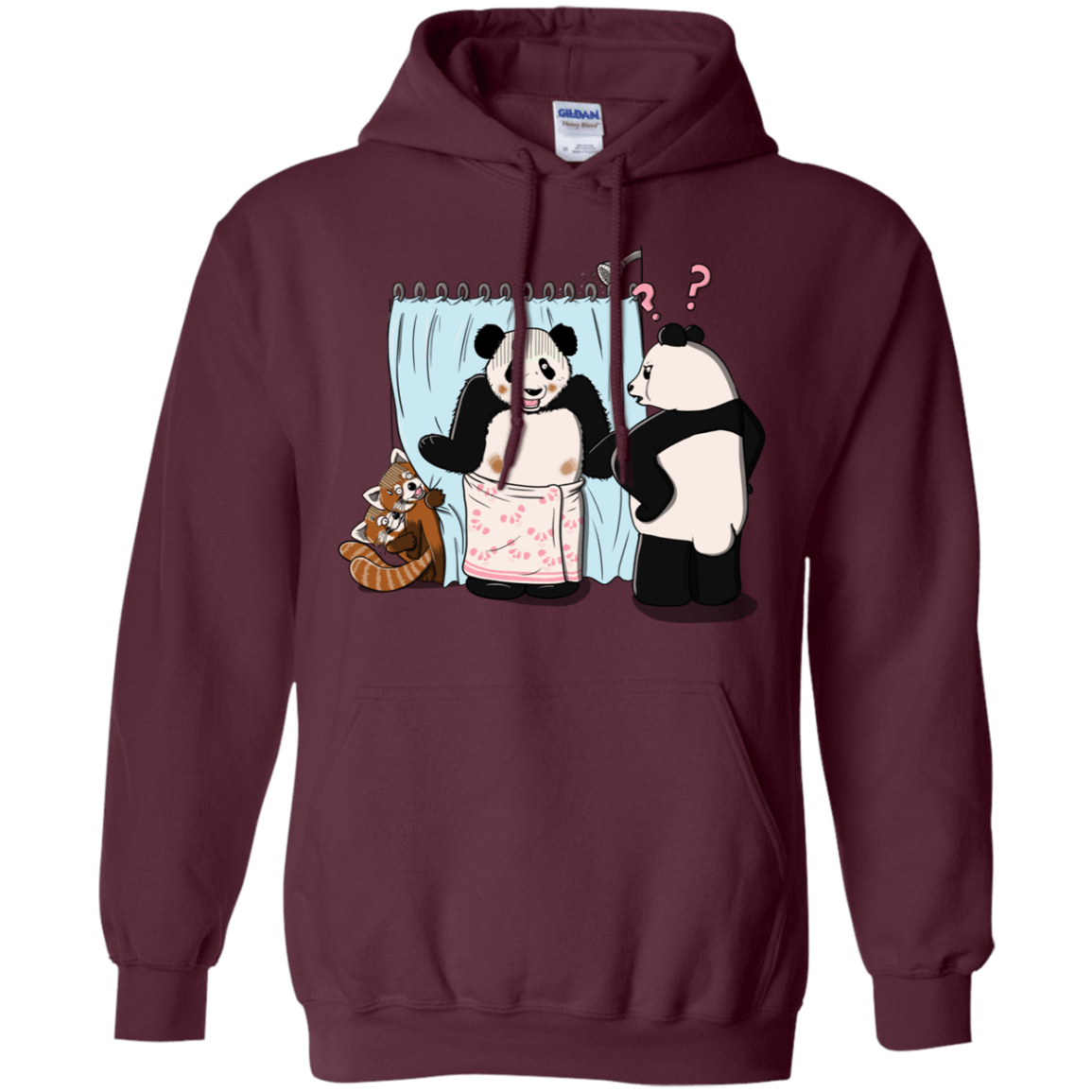 Sweatshirts Maroon / S Panda Infidelity Pullover Hoodie