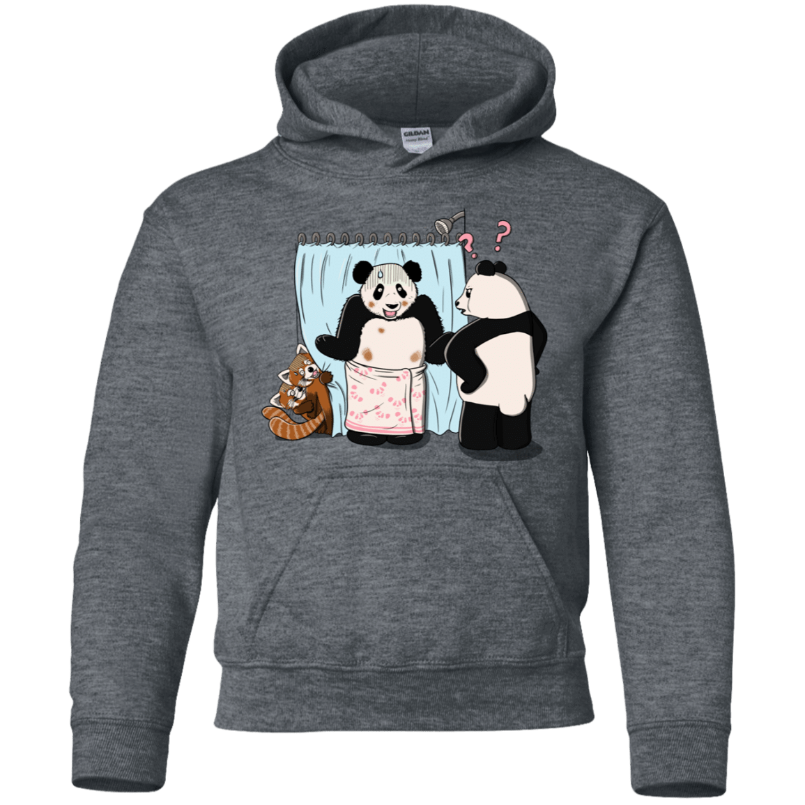 Sweatshirts Dark Heather / YS Panda Infidelity Youth Hoodie