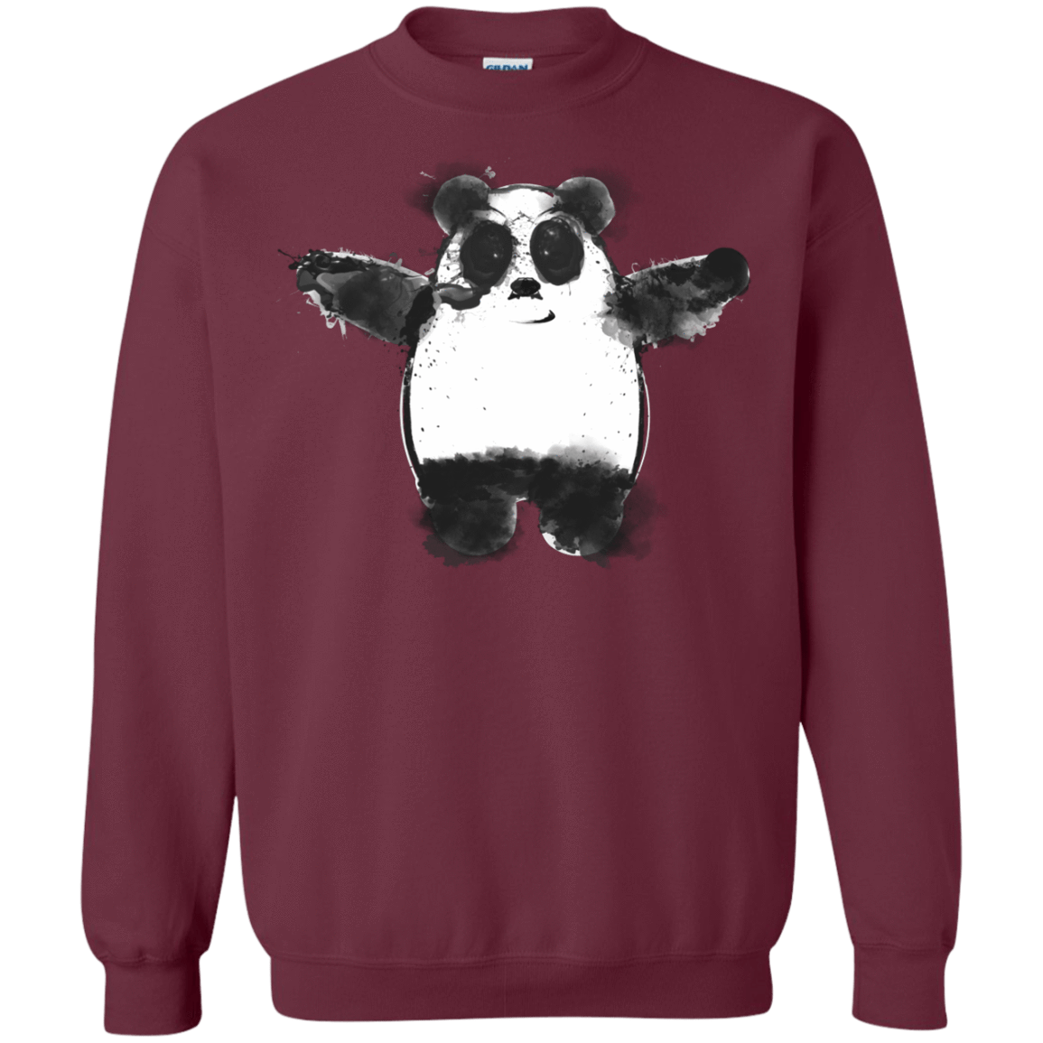 Sweatshirts Maroon / S Panda Ink Crewneck Sweatshirt