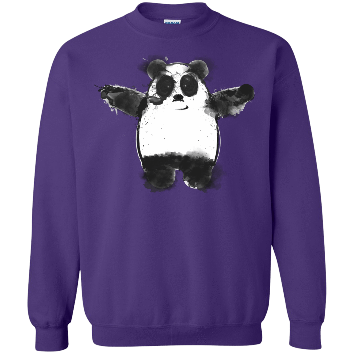 Sweatshirts Purple / S Panda Ink Crewneck Sweatshirt