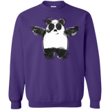 Sweatshirts Purple / S Panda Ink Crewneck Sweatshirt