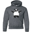 Sweatshirts Dark Heather / YS Panda Ink Youth Hoodie