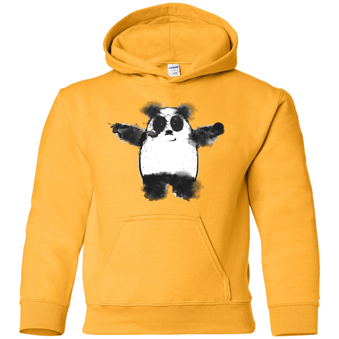 Sweatshirts Gold / YS Panda Ink Youth Hoodie