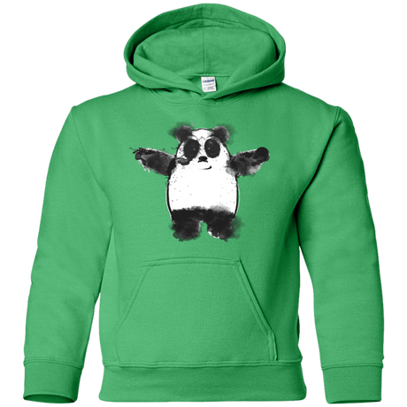 Sweatshirts Irish Green / YS Panda Ink Youth Hoodie