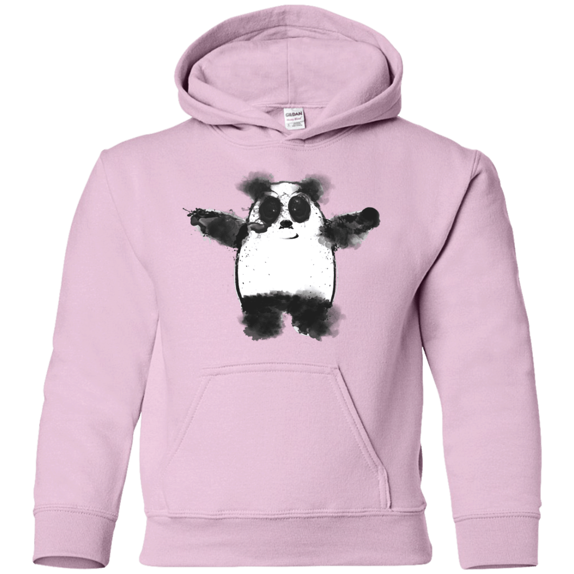 Sweatshirts Light Pink / YS Panda Ink Youth Hoodie