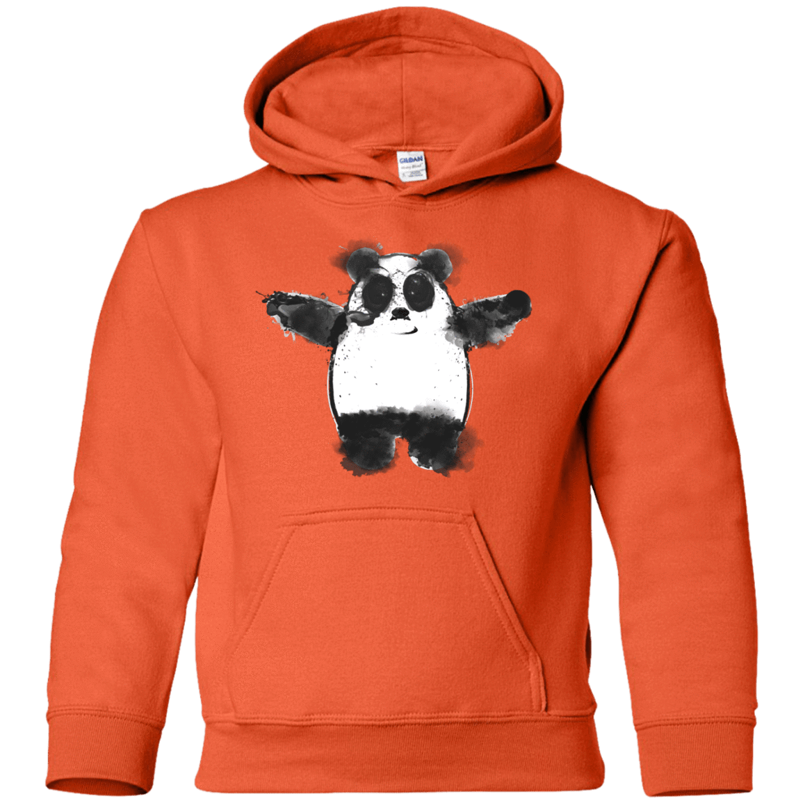 Sweatshirts Orange / YS Panda Ink Youth Hoodie