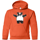 Sweatshirts Orange / YS Panda Ink Youth Hoodie