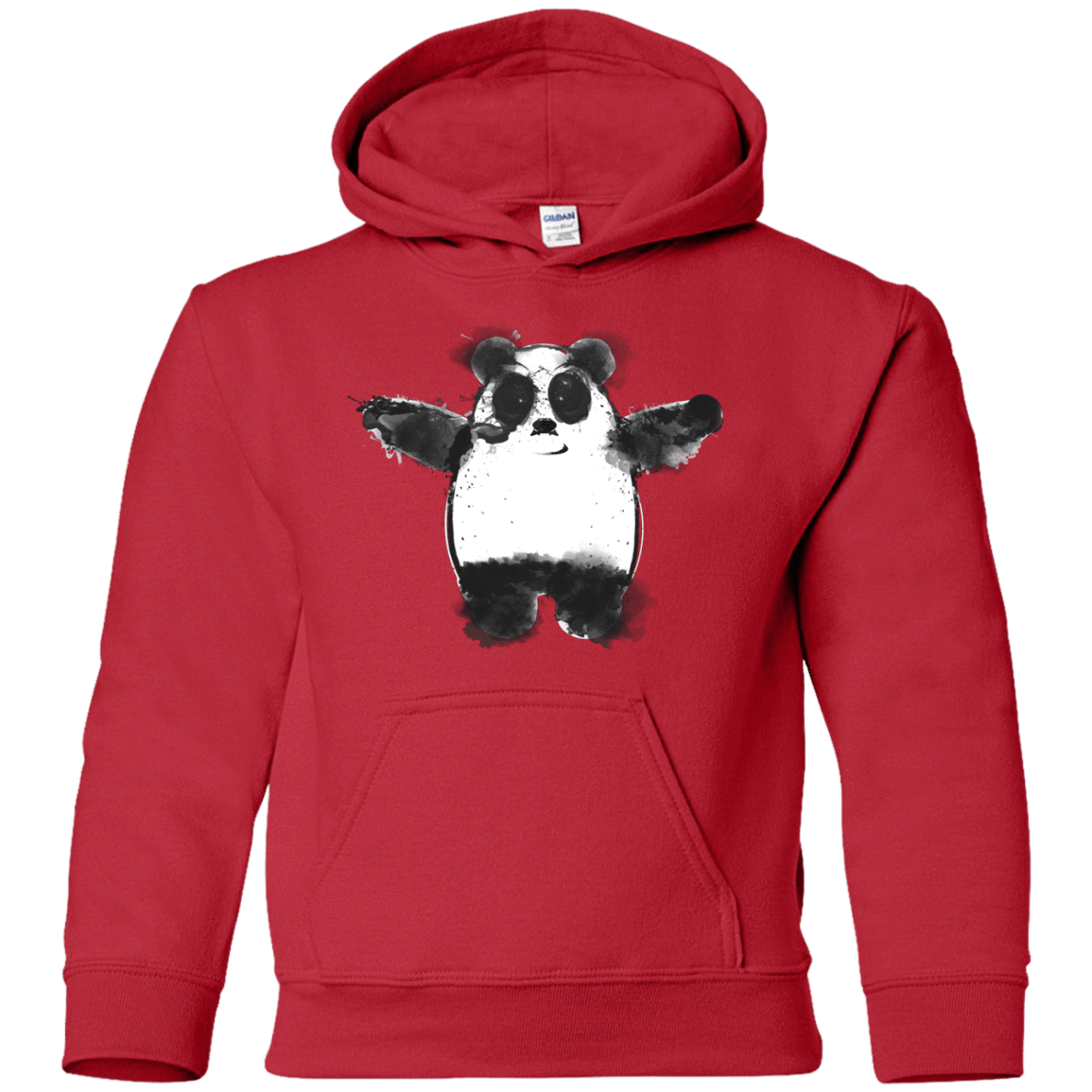 Sweatshirts Red / YS Panda Ink Youth Hoodie