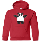 Sweatshirts Red / YS Panda Ink Youth Hoodie