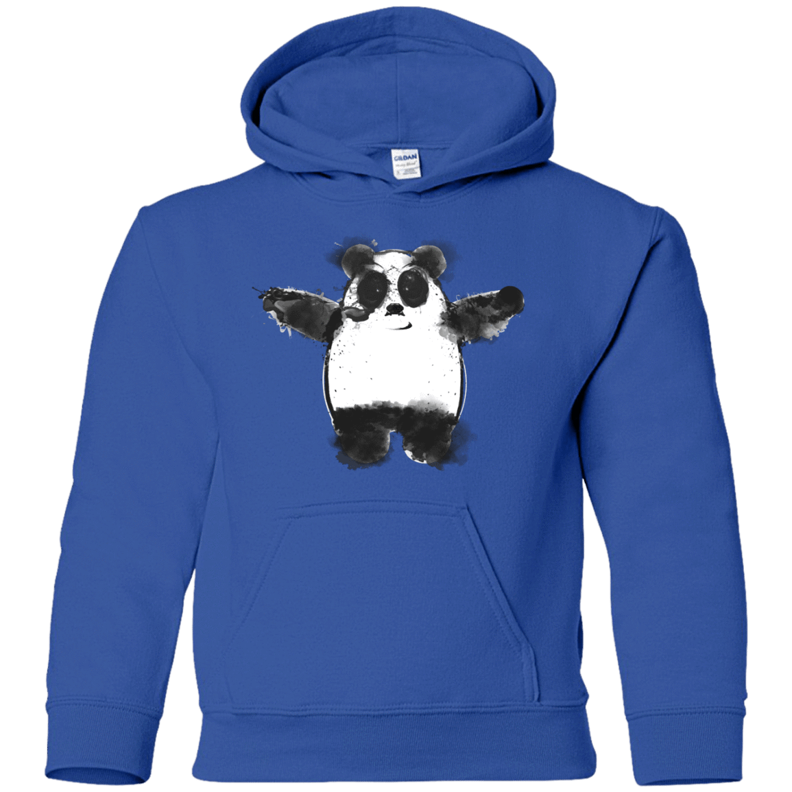 Sweatshirts Royal / YS Panda Ink Youth Hoodie