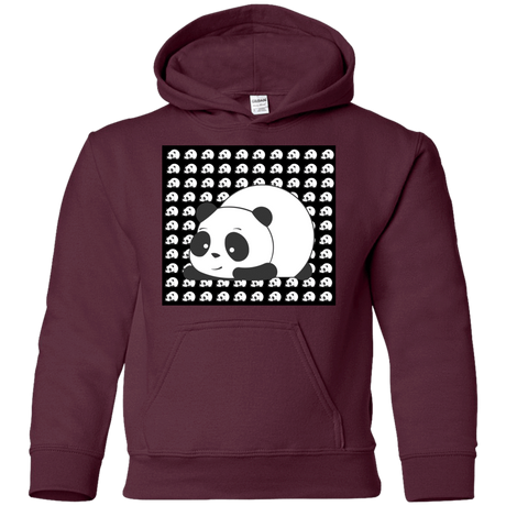 Sweatshirts Maroon / YS Panda Youth Hoodie