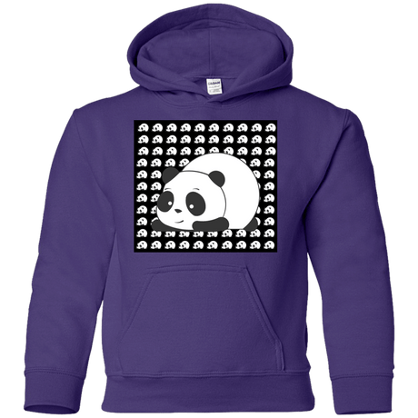 Sweatshirts Purple / YS Panda Youth Hoodie