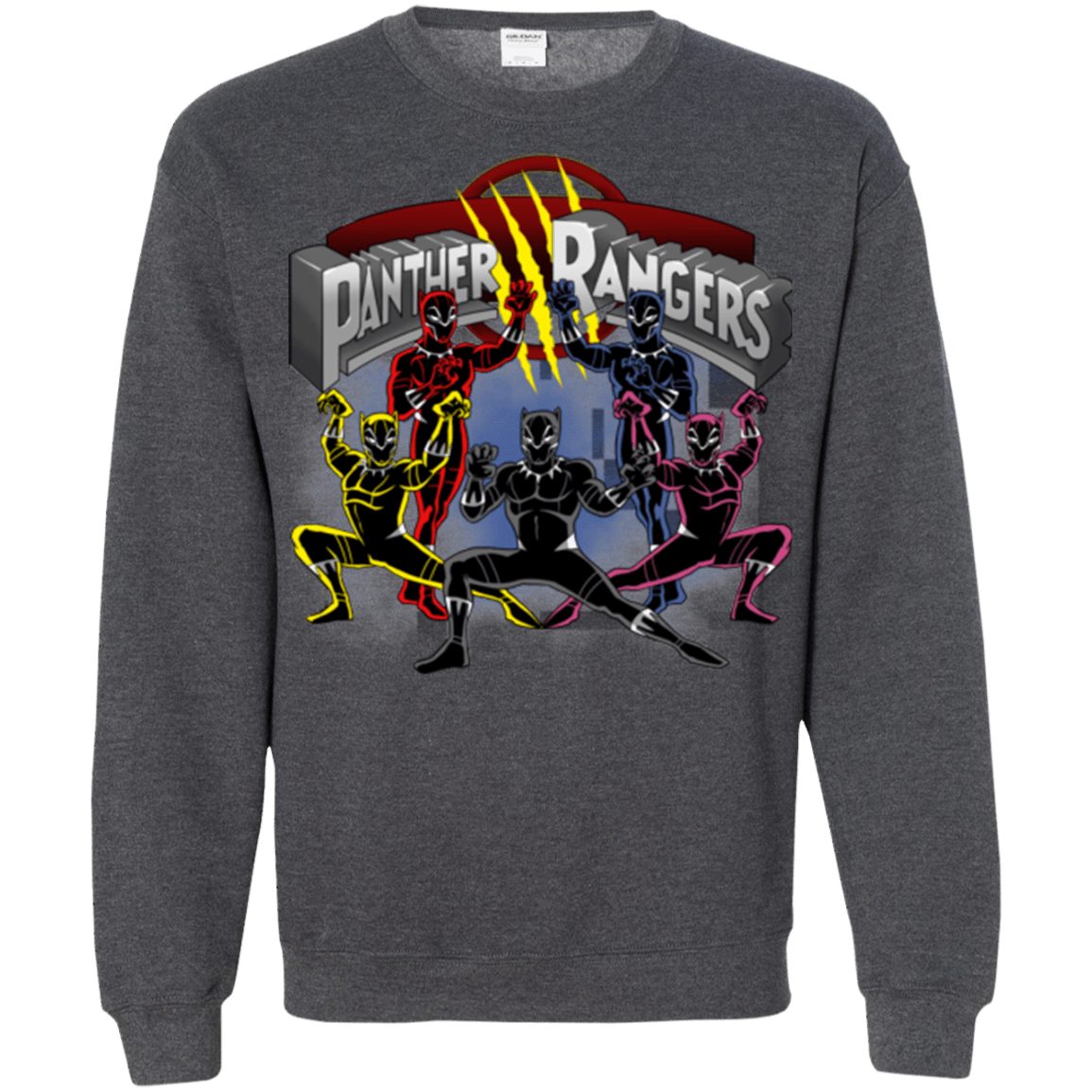 Sweatshirts Dark Heather / Small Panther Rangers Crewneck Sweatshirt
