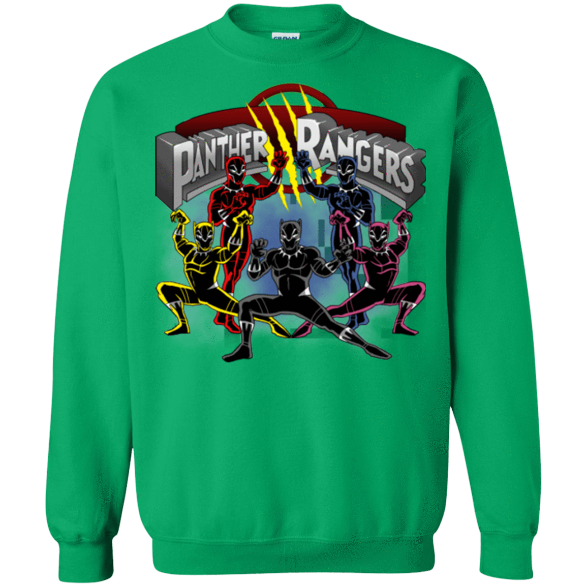 Sweatshirts Irish Green / Small Panther Rangers Crewneck Sweatshirt