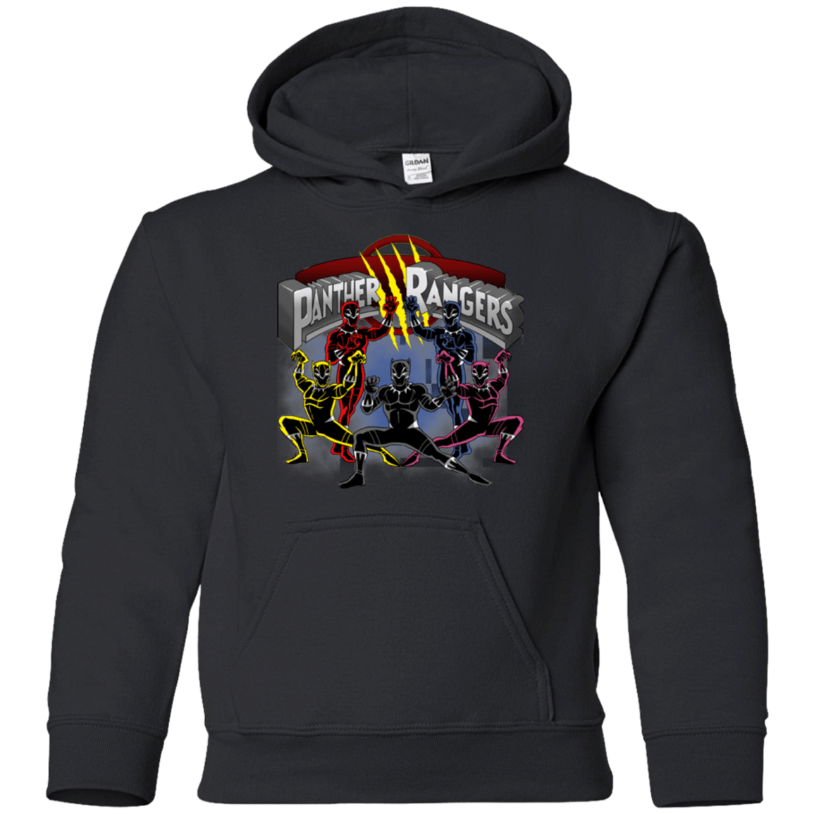 Sweatshirts Black / YS Panther Rangers Youth Hoodie