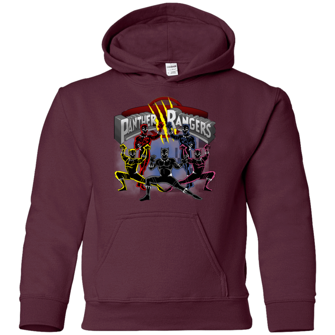 Sweatshirts Maroon / YS Panther Rangers Youth Hoodie