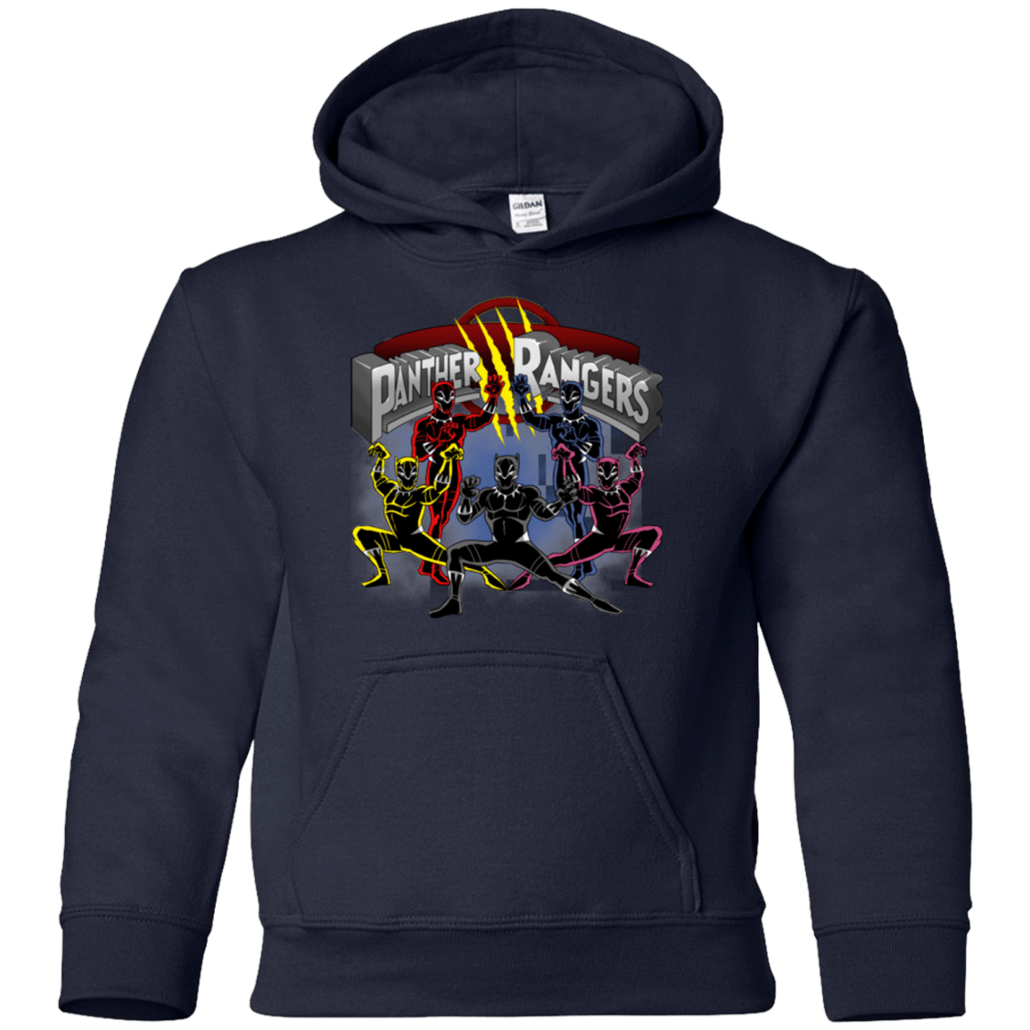 Sweatshirts Navy / YS Panther Rangers Youth Hoodie