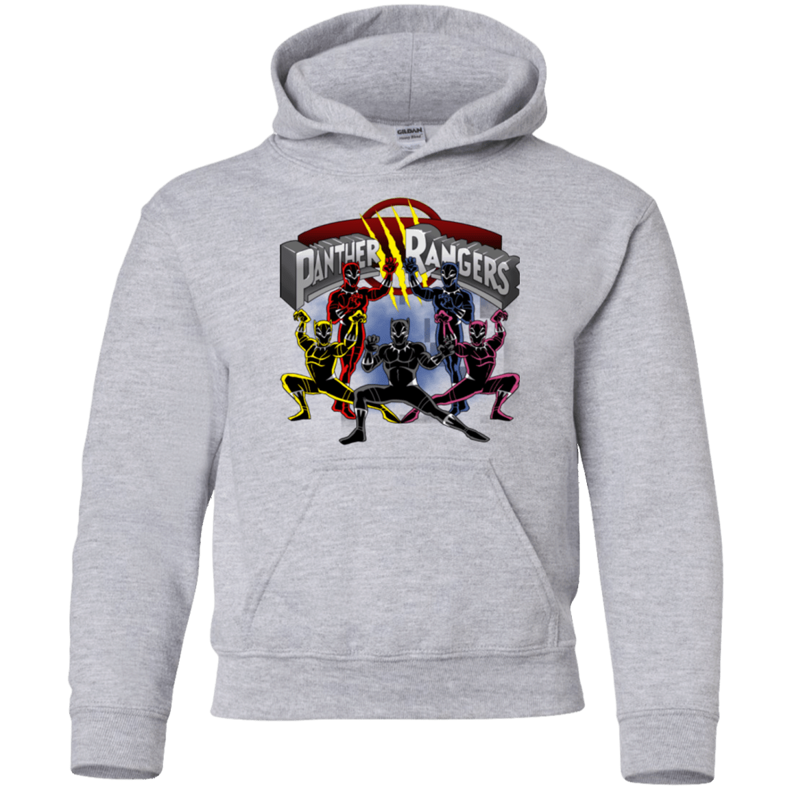 Sweatshirts Sport Grey / YS Panther Rangers Youth Hoodie