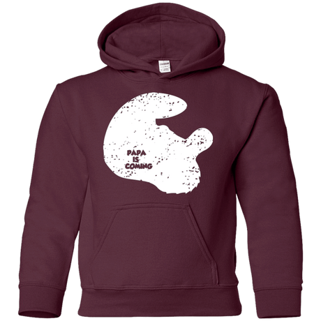 Sweatshirts Maroon / YS Papa Is Coming Youth Hoodie