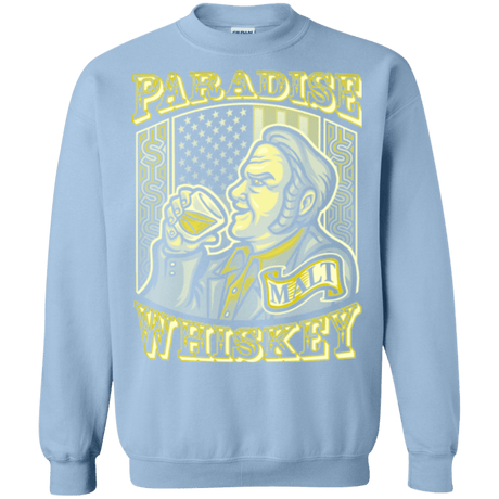 Sweatshirts Light Blue / Small Paradise Whiskey Crewneck Sweatshirt