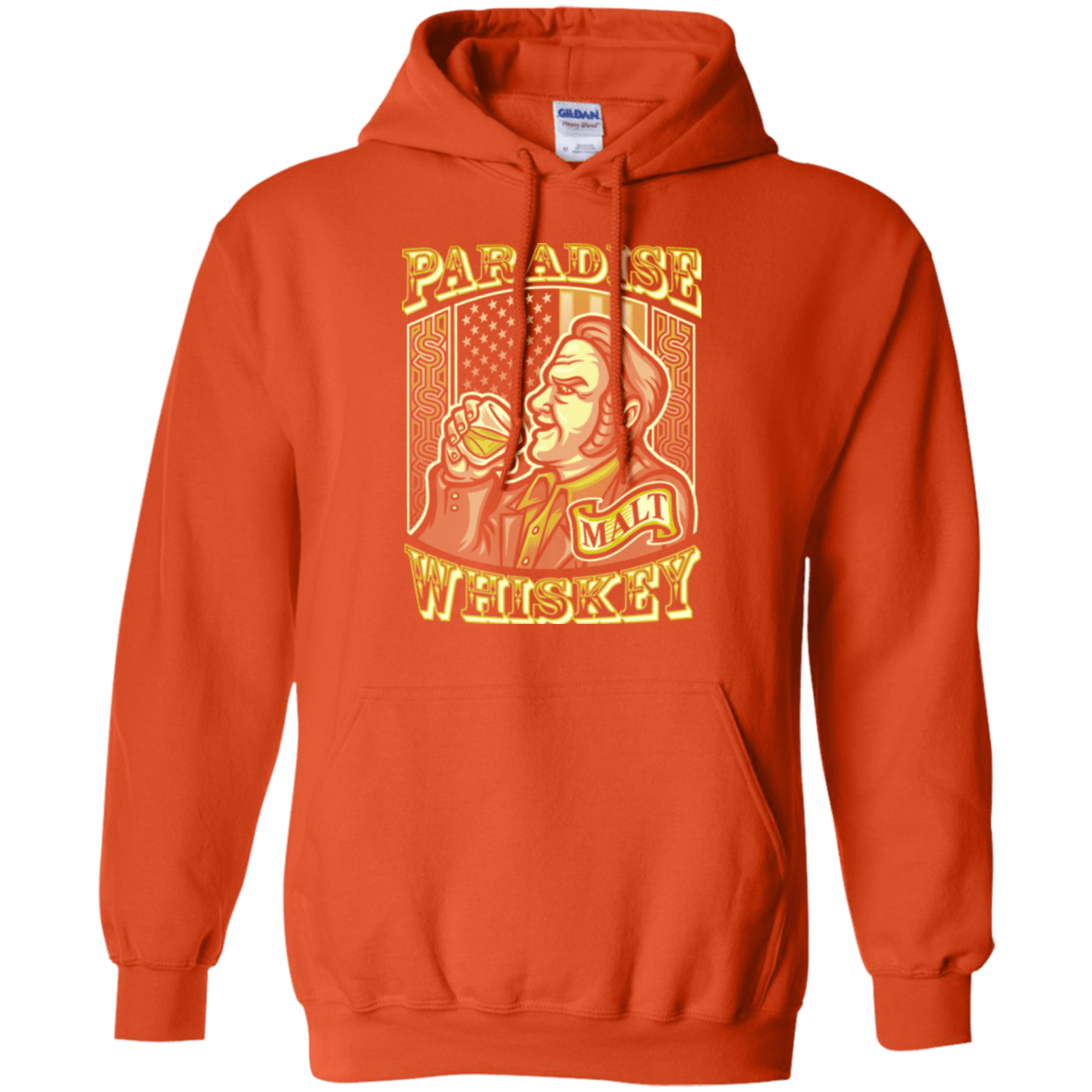 Sweatshirts Orange / Small Paradise Whiskey Pullover Hoodie