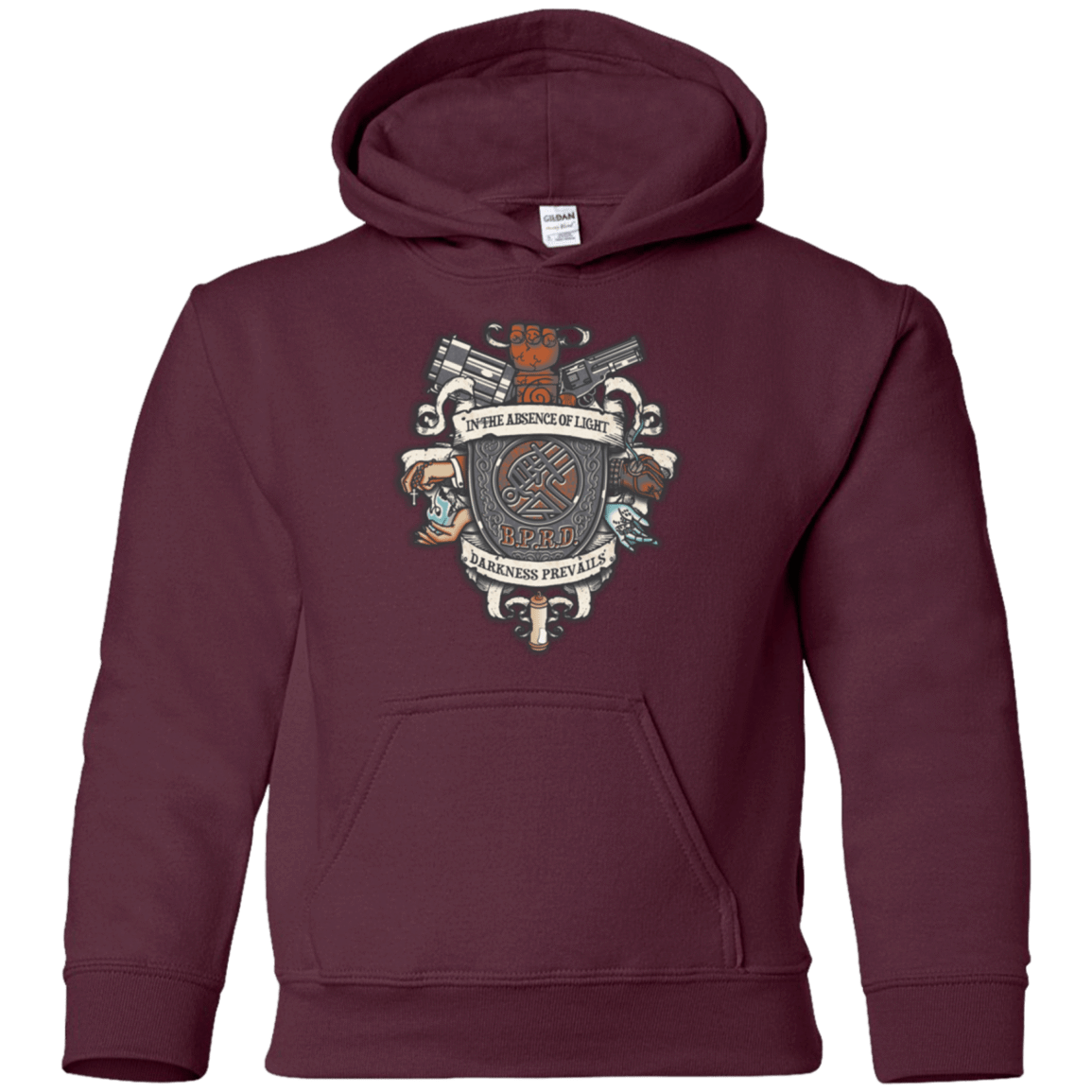 Sweatshirts Maroon / YS Paranormal Bureau Youth Hoodie