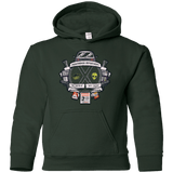 Sweatshirts Forest Green / YS Paranormal files Crest Youth Hoodie