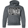 Sweatshirts Dark Heather / YS Parental Adultery Youth Hoodie