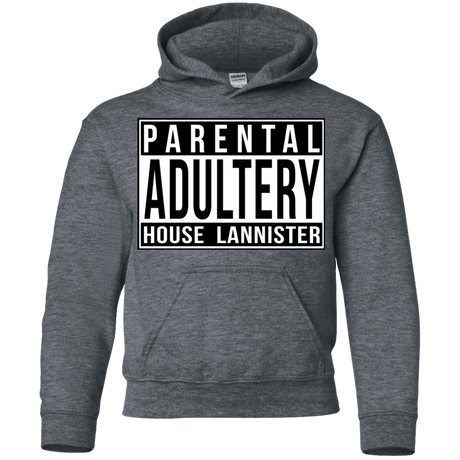 Sweatshirts Dark Heather / YS Parental Adultery Youth Hoodie