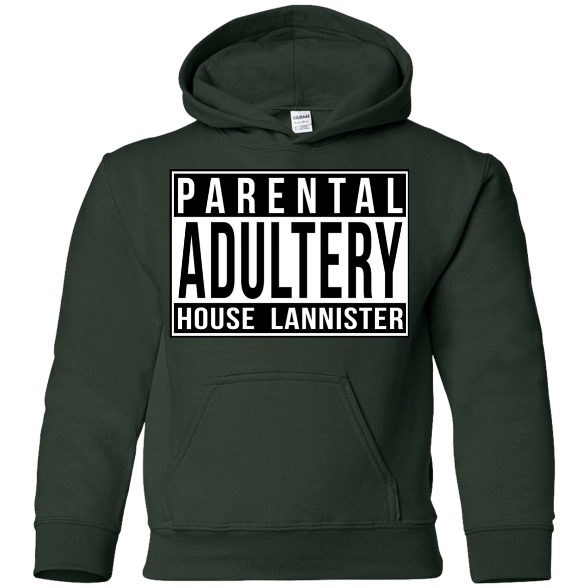 Sweatshirts Forest Green / YS Parental Adultery Youth Hoodie