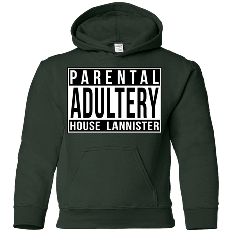 Sweatshirts Forest Green / YS Parental Adultery Youth Hoodie