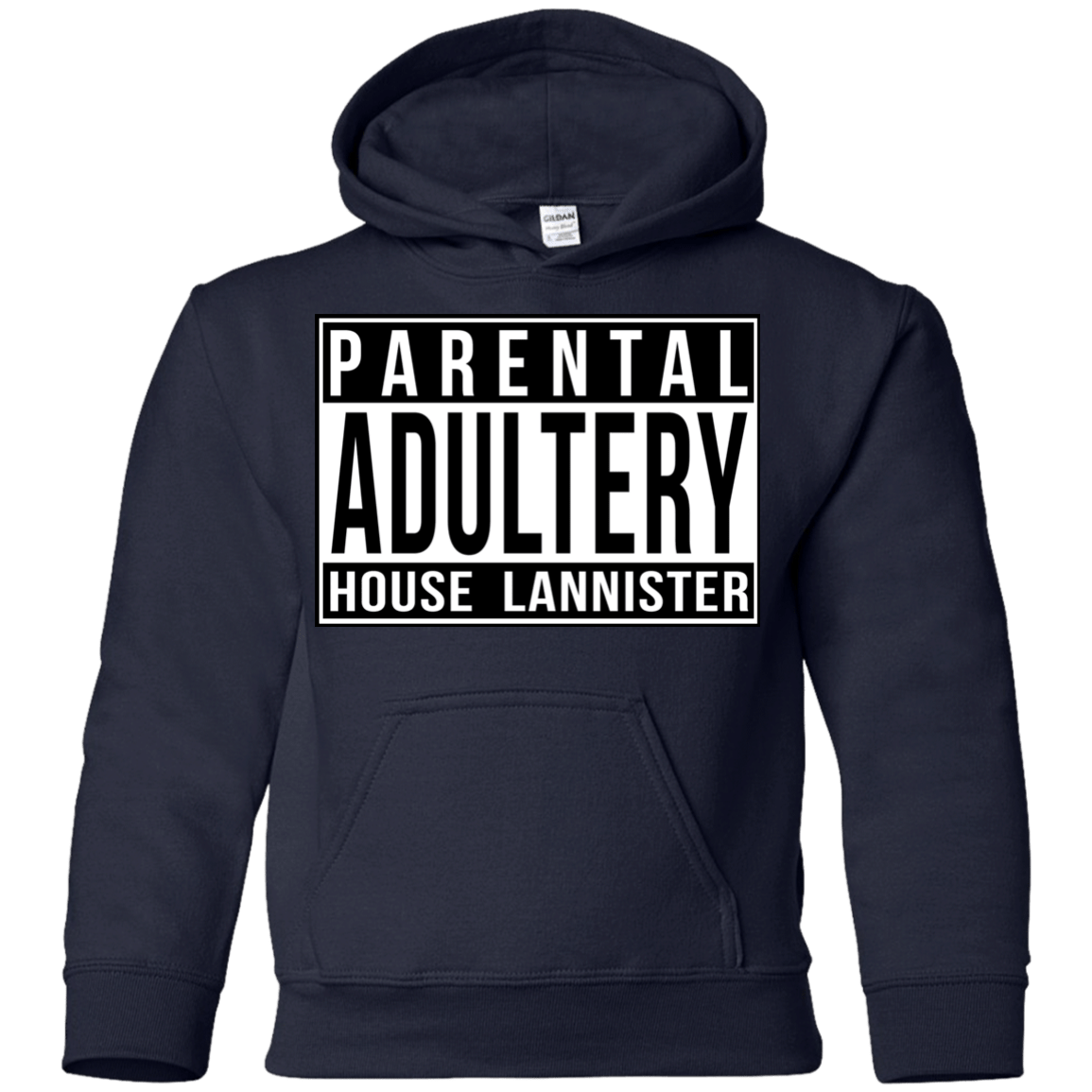 Sweatshirts Navy / YS Parental Adultery Youth Hoodie