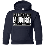 Sweatshirts Navy / YS Parental Adultery Youth Hoodie