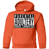 Sweatshirts Orange / YS Parental Adultery Youth Hoodie