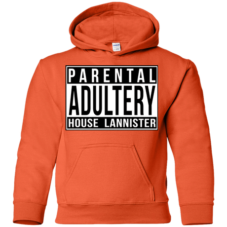 Sweatshirts Orange / YS Parental Adultery Youth Hoodie