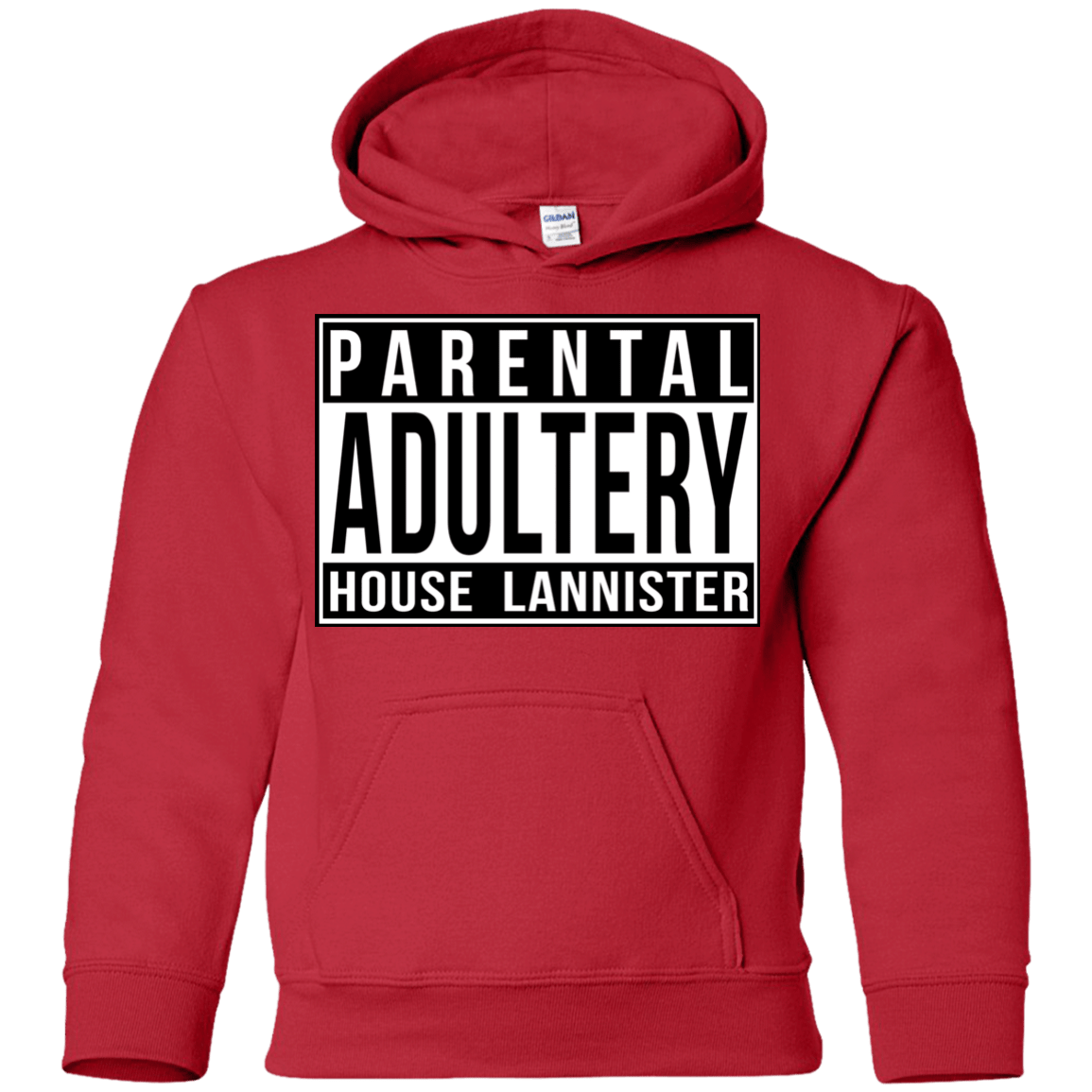 Sweatshirts Red / YS Parental Adultery Youth Hoodie