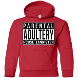 Sweatshirts Red / YS Parental Adultery Youth Hoodie