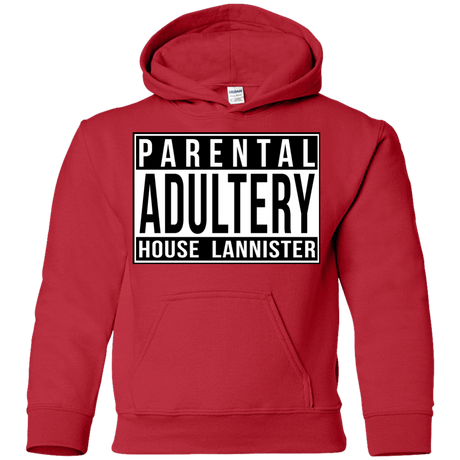 Sweatshirts Red / YS Parental Adultery Youth Hoodie