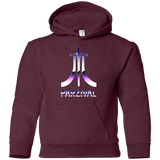 Sweatshirts Maroon / YS Parzival Retro Youth Hoodie