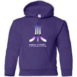 Sweatshirts Purple / YS Parzival Retro Youth Hoodie