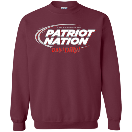 Sweatshirts Maroon / Small Patriot Nation Dilly Dilly Crewneck Sweatshirt