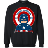 Sweatshirts Black / Small Patriotic Supersoldier Crewneck Sweatshirt