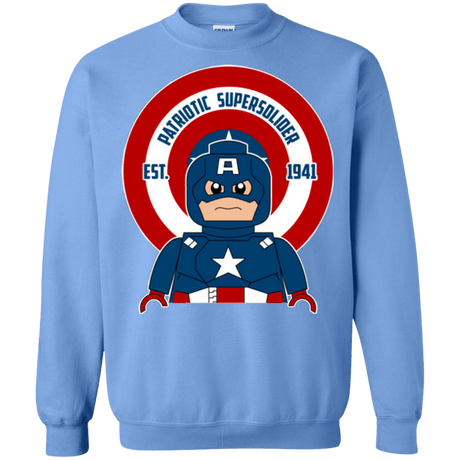 Sweatshirts Carolina Blue / Small Patriotic Supersoldier Crewneck Sweatshirt