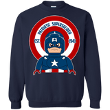 Sweatshirts Navy / Small Patriotic Supersoldier Crewneck Sweatshirt